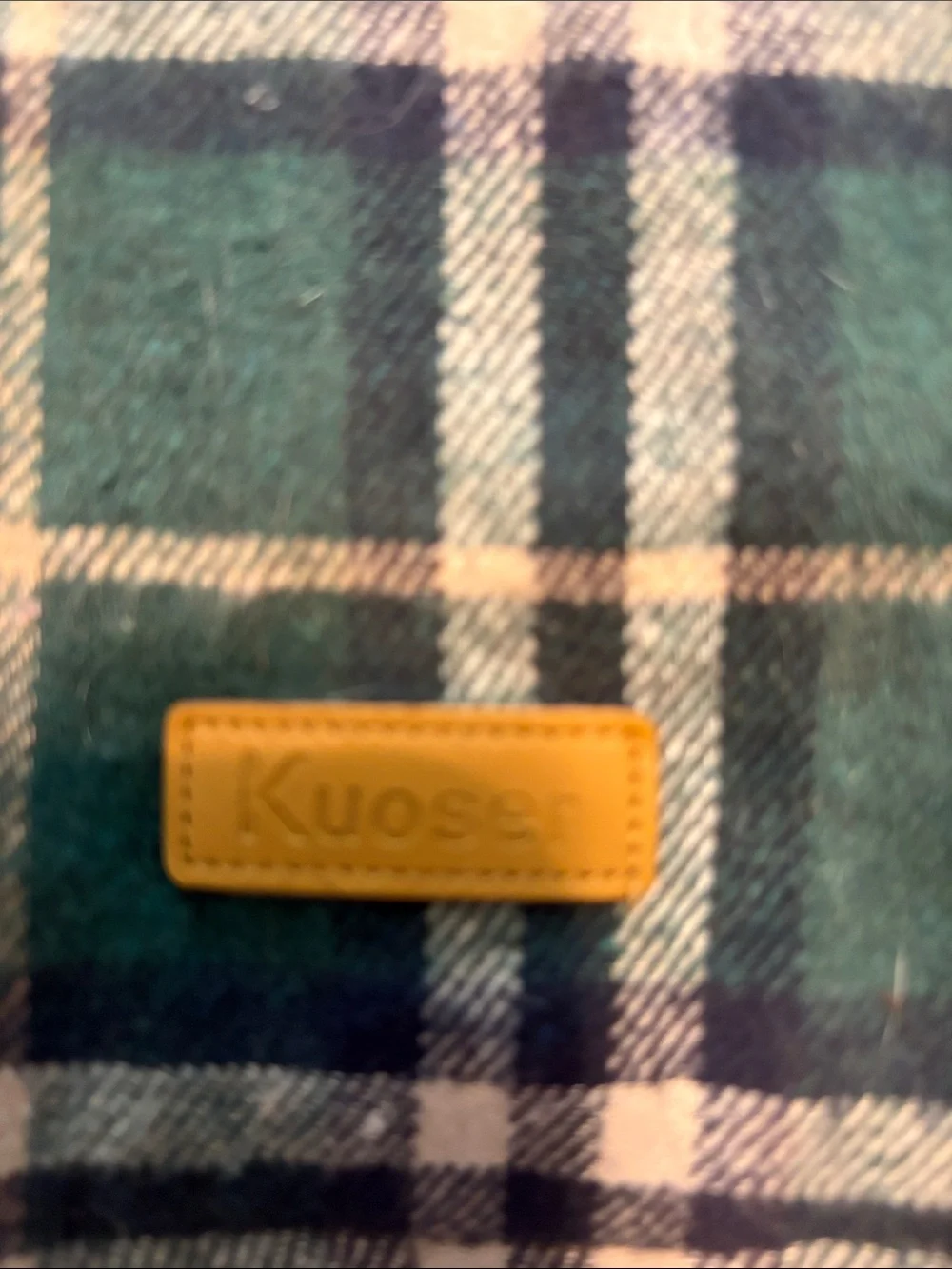 Dog Quilted Black Jacket - super cozy, easy to put on. Classic flannel warmth